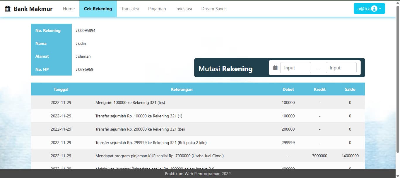 Bank Management System screenshot 4